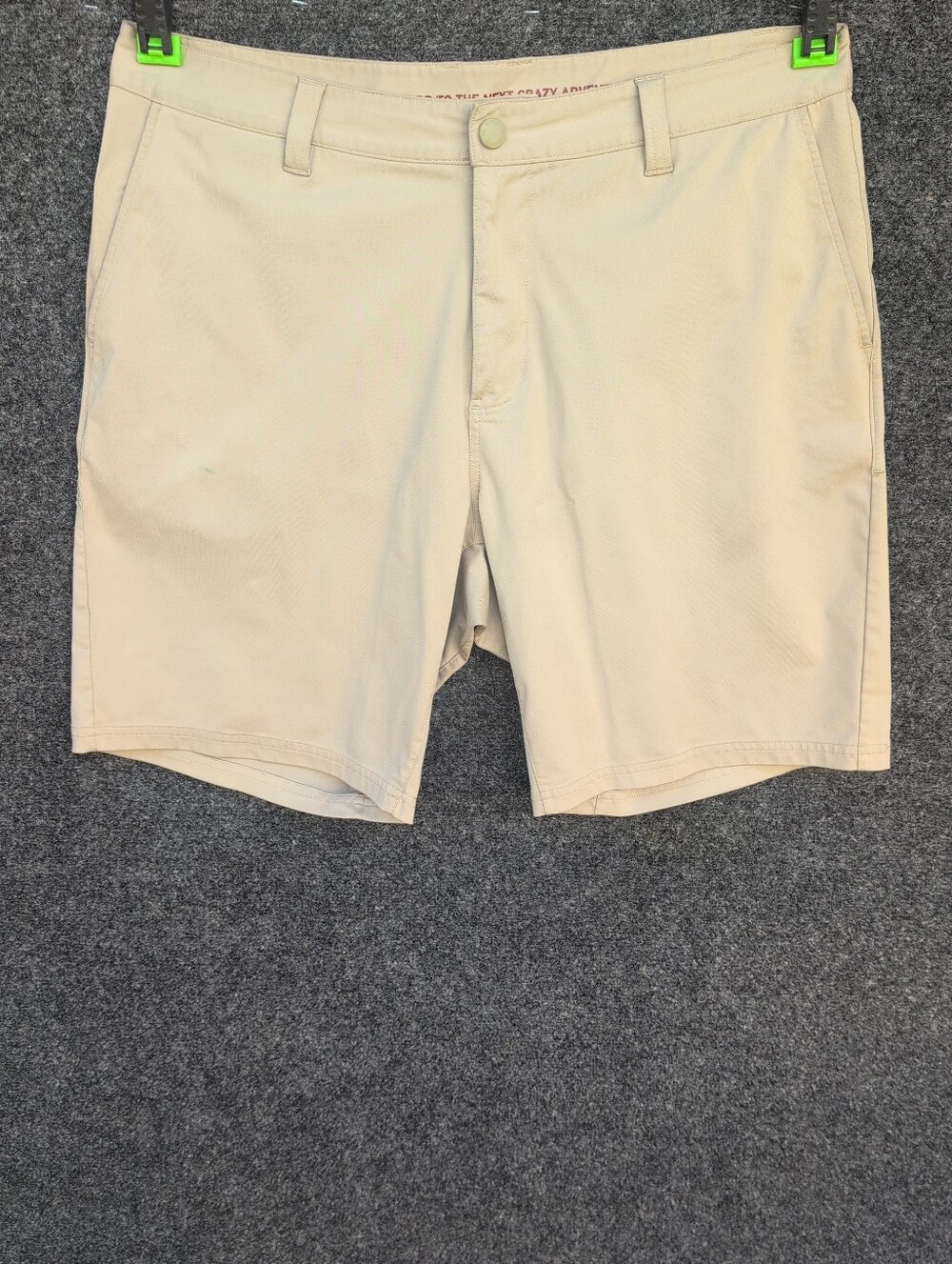 Rhone Commuter Shorts Mens 35 Beige Chino Golf Performance 9" Stretch Casual